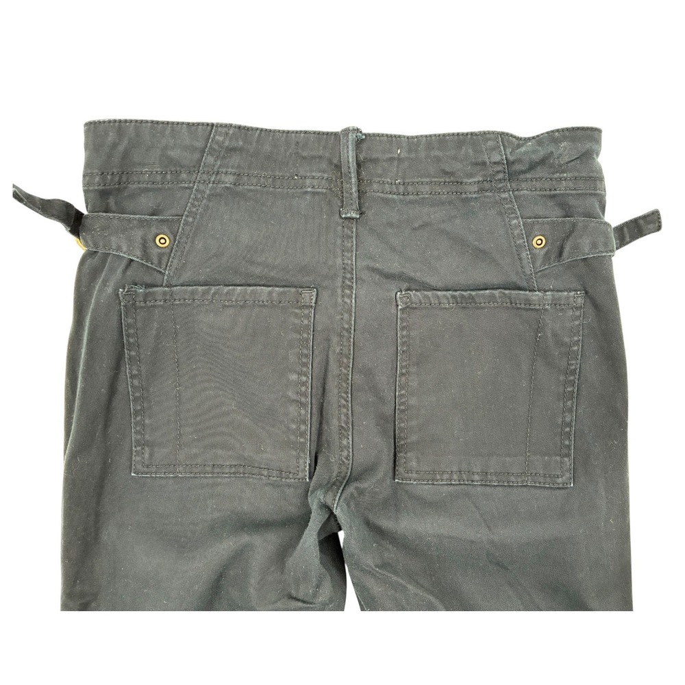 Anthropologie/Anthro Black‎ Utility Skinny Pants Cinch Tab Waist Pockets 26 - Picture 5 of 7